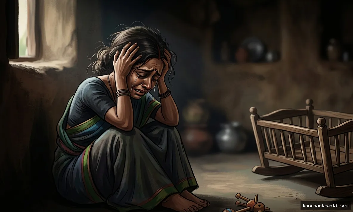 रोना बंद नहीं किया तो हैवान बन गई ममता, मां ने हंसुए से रेत दिया छह माह की बेटी का गला