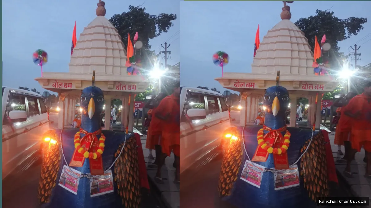 सावन मेला देवघर | न पेट्रोल, न डीजल... सिर्फ अटूट श्रद्धा! 13 दिन में बनाया पुष्परथ, खींचकर 480 किमी दूर देवघर चले 3 भक्त
