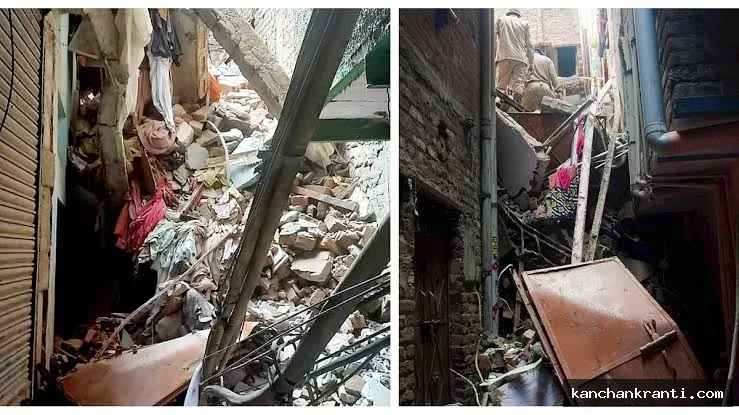 यूपी: जर्जर मकान ढहने से एक ही परिवार के 6 लोगों की दर्दनाक मौत