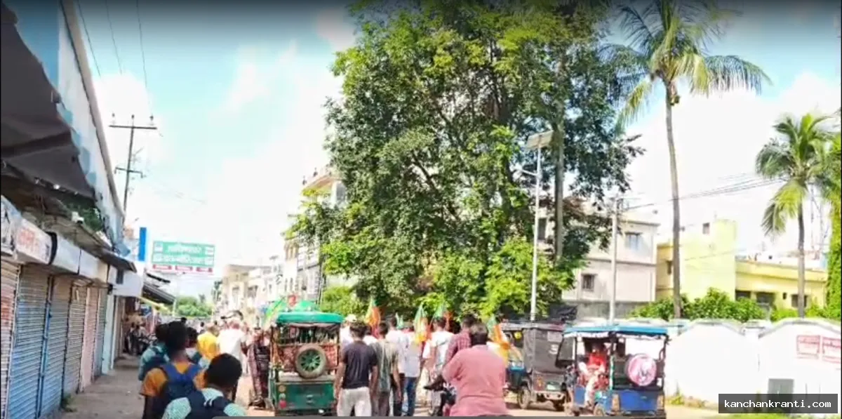 छात्रों पर लाठीचार्ज के विरोध में बीजेपी का झारखंड बंद, मधुपुर में भी असर