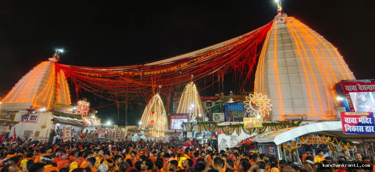 श्रावणी मेले के 13वें दिन 2.79 लाख श्रद्धालुओं ने किया बाबा का जलाभिषेक