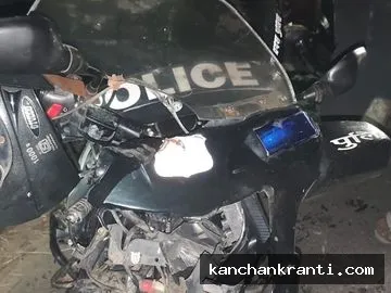 थार ने पुलिस की बाइक को रौंदा, होमगार्ड जवान की मौत, कांस्टेबल गंभीर रूप से घायल