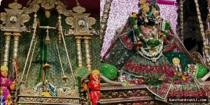 17 करोड़ के स्वर्ण-रजत हिंडोले में झूला झूलेंगे बांकेबिहारी, हरियाली तीज पर 15 अगस्त जैसा दुर्लभ संयोग