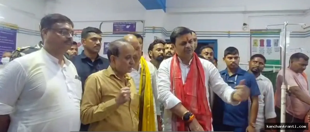 आधी रात जमुई अस्पताल में मंत्री का छापा: गायब मिले डॉक्टर, बेड पर खून के धब्बे देख भड़के  – Video