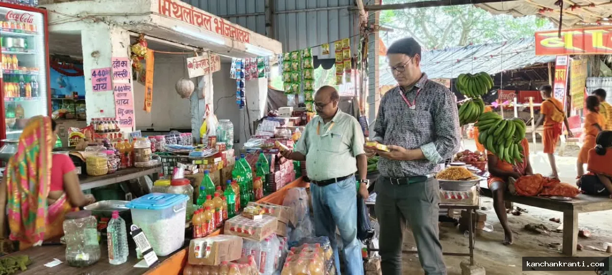 खाद्य सुरक्षा विभाग की 40 दुकानों पर छापेमारी, 33 किलो मिलावटी सामग्री कराई नष्ट