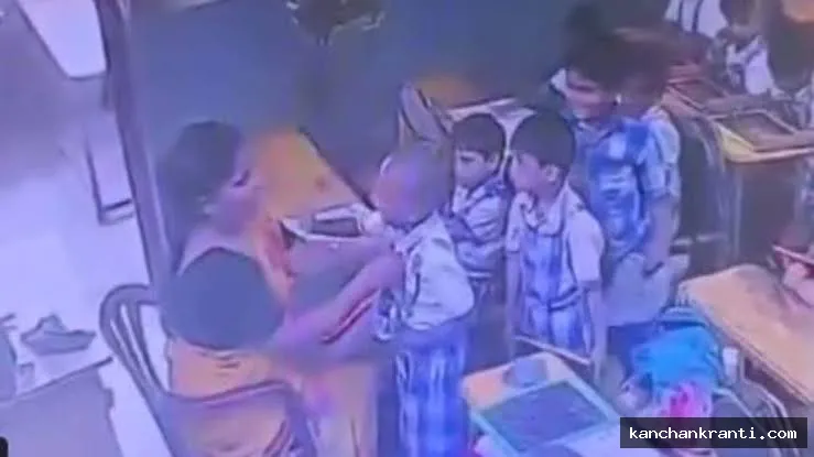 शिक्षिका के थप्पड़ मारने के बाद क्लासरूम में 6 साल के बच्चे की मौत; वीडियो हुआ वायरल