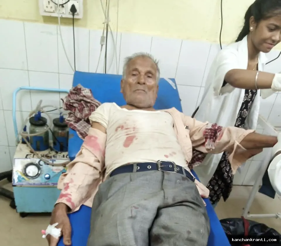 धनबाद में सड़क पार कर रहे 85 वर्षीय बुजुर्ग को अज्ञात वाहन ने मारी टक्कर, हालत गंभीर