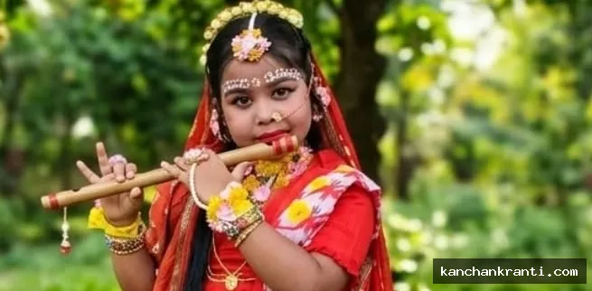 जन्माष्टमी पर देवघर में दिखी अनूठी भक्ति, 6 वर्षीय समृद्धि चटर्जी ने कृष्ण रूप धर मोहा सबका मन