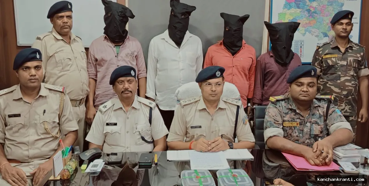 देवघर में बड़ी कार्रवाई: कुख्यात विकास पलिवार समेत 4 अपराधी गिरफ्तार, हथियार और स्कॉर्पियो जब्त