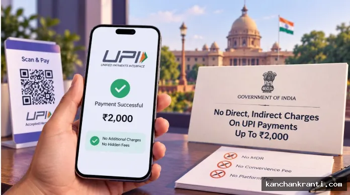 UPI पेमेंट पर 2000 तक कोई चार्ज नहीं, इसके ऊपर चार्ज लगेगा : जानिए सरकार के नए नोटिफिकेशन में क्या है?