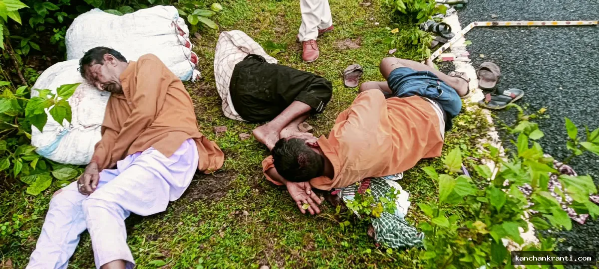जमुई में सड़क हादसा: लछुआड़ थाना क्षेत्र में पलटी गाड़ी , इमरजेंसी रिस्पांस टीम ने घायलों को तुरंत पहुंचाया अस्पताल