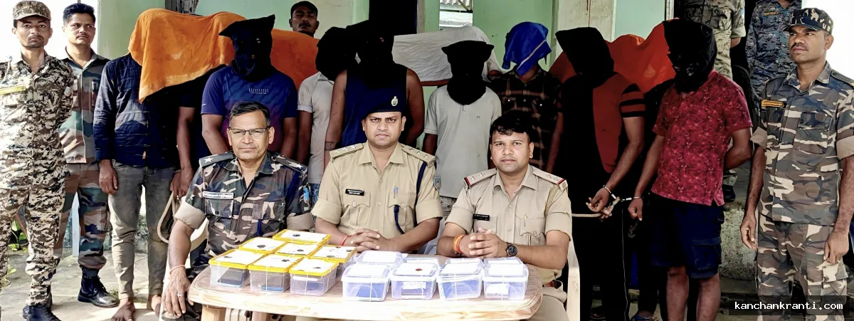 देवघर पुलिस की सबसे बड़ी कार्रवाई: एक साथ 15 साइबर ठग गिरफ्तार, 19 मोबाइल और सिम कार्ड बरामद