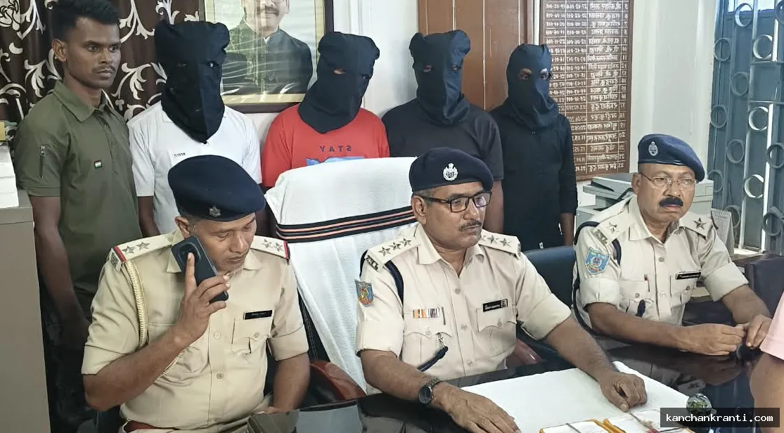 देवघर पुलिस का खुलासा: मार्गोमुण्डा में 1.5 लाख की लूटकांड का उद्भेदन, 4 अपराधी गिरफ्तार