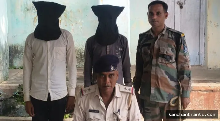 देवघर में साइबर ठगी के आरोप में दो युवक गिरफ्तार, तीन मोबाइल और तीन सिम कार्ड बरामद