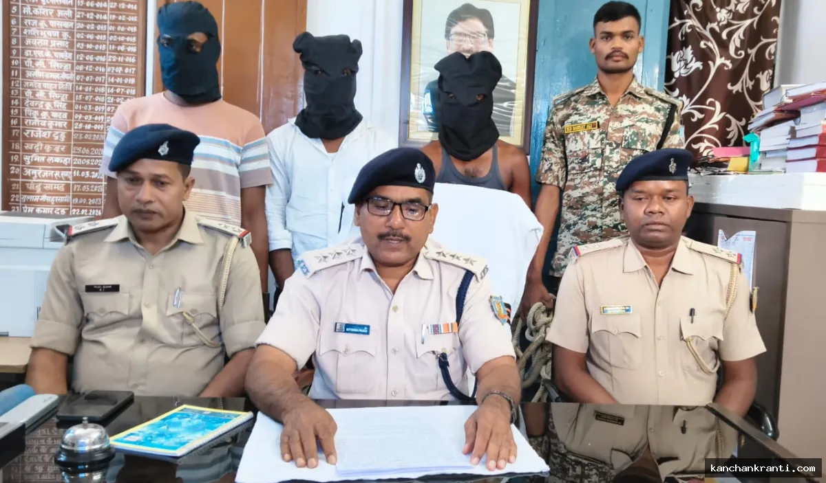 मारगोमुण्डा में लूटपाट की बड़ी कोशिश नाकाम, ग्रामीणों की सूझबूझ से तीन अपराधी चढ़े पुलिस के हत्थे